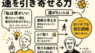運がいい人の行動習慣と思考法