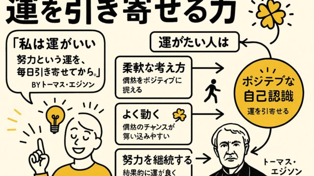 運がいい人の行動習慣と思考法