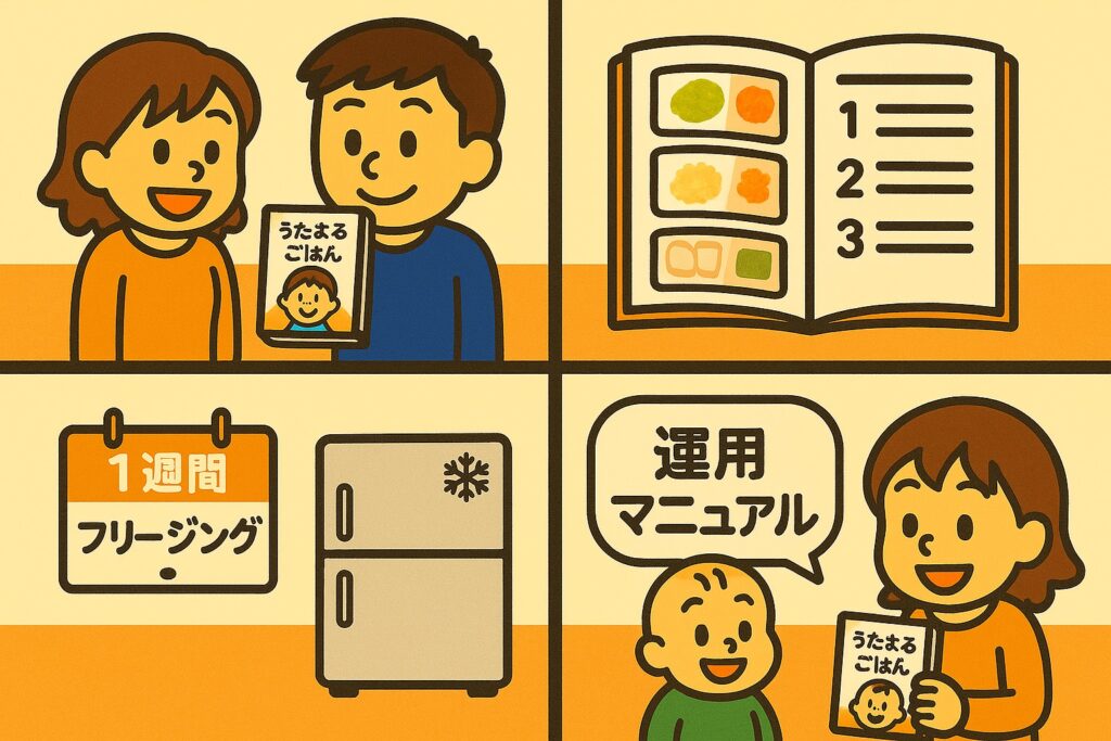 あなたの台所に“神担当”を。— うたまる離乳食で家内安全、パパ正座に関する画像
