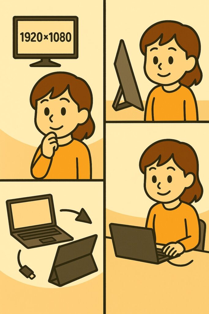 あなたの作業効率を劇的に上げる方法｜デュアルディスプレイを導入しように関する画像