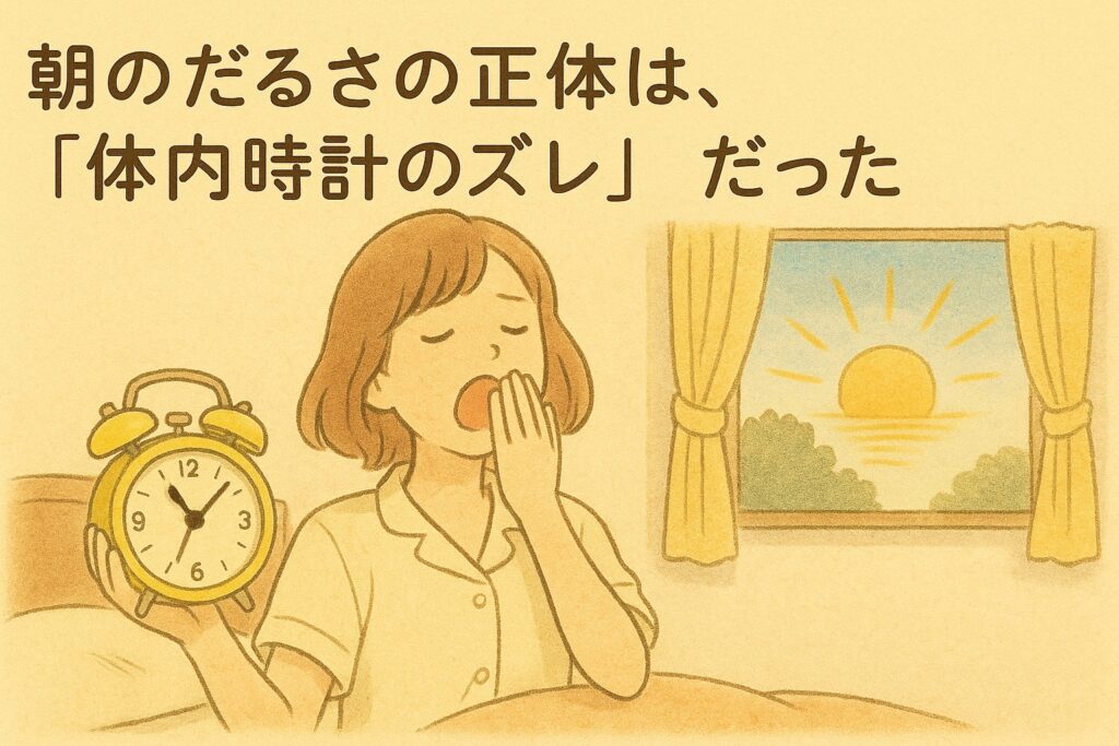 朝がつらい原因は「体内時計のズレ」だった｜光目覚まし時計で目覚めが劇的に変わる理由に関する画像