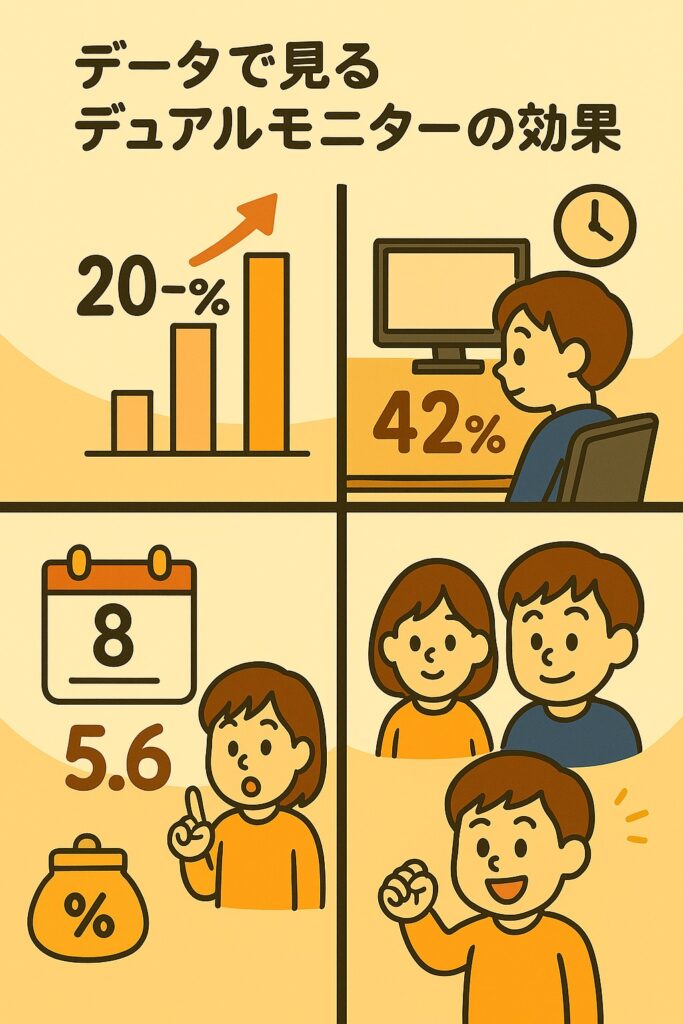 あなたの作業効率を劇的に上げる方法｜デュアルディスプレイを導入しように関する画像