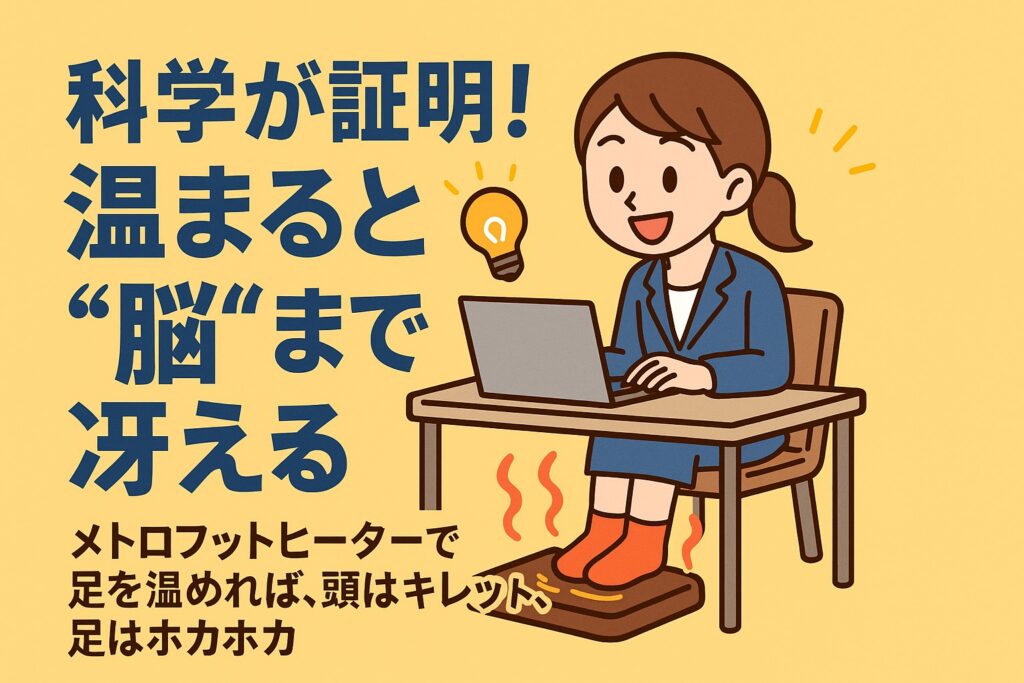 在宅ワークの救世主！足元からやる気を温める「メトロフットヒーター」の実力とは？に関する画像