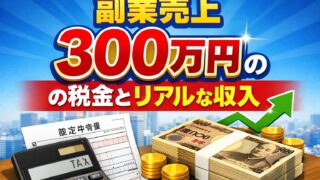 副業の確定申告と税金計算のイメージ