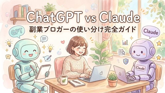 ChatGPT vs Claude 副業ブロガーの使い分け完全ガイド