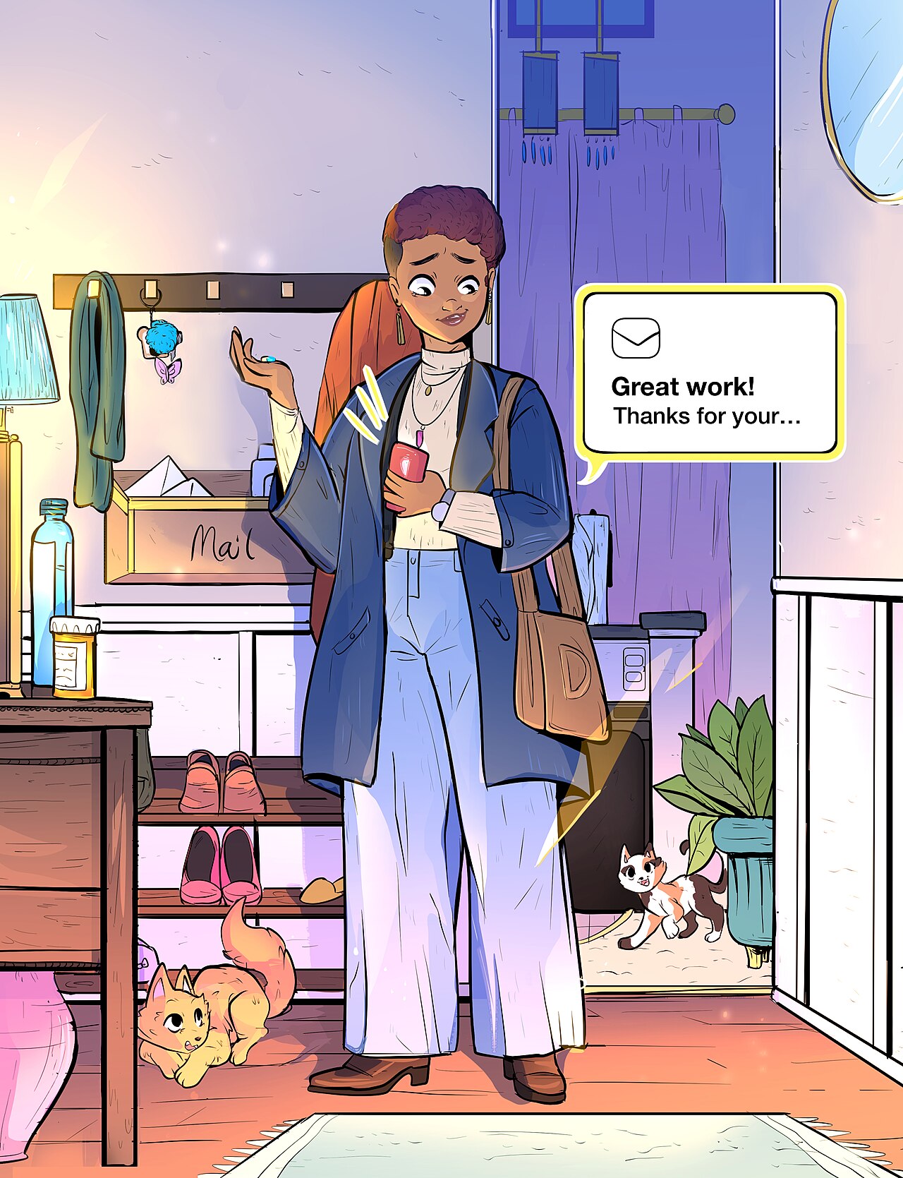 Gmailのメール受信画面イメージ